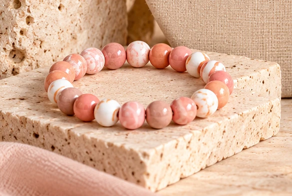Peach Blossom bracelet — supplied product photograph