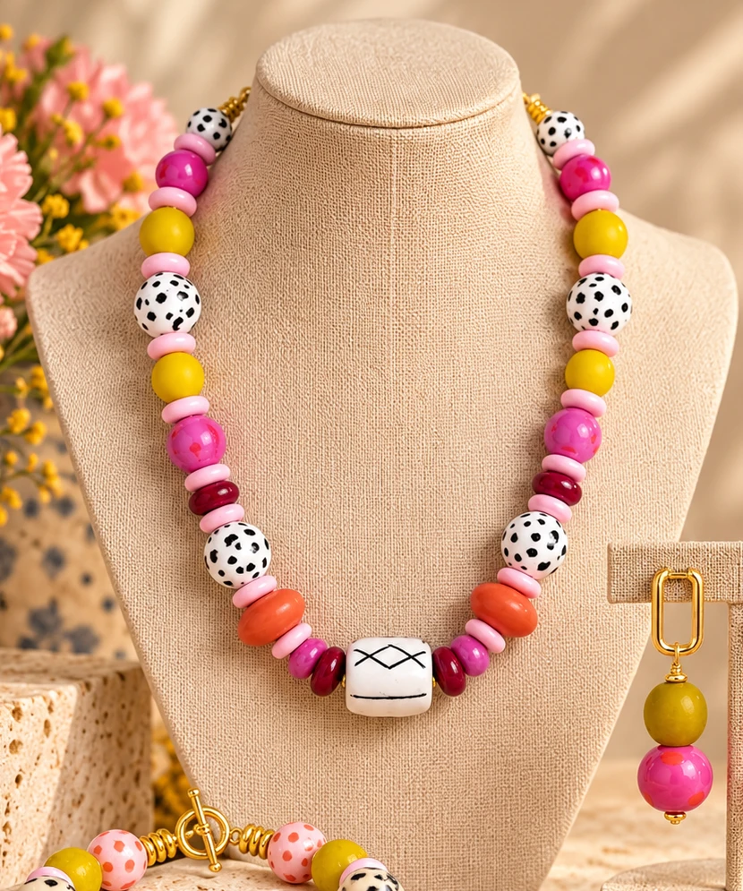 Candy Pop necklace, bracelet and earrings