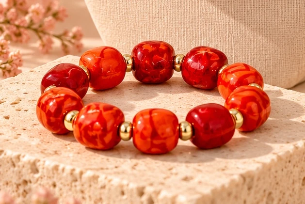 Fiery Coral bracelet — supplied product photograph