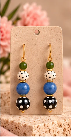 Botanical Charm earrings — supplied product photograph