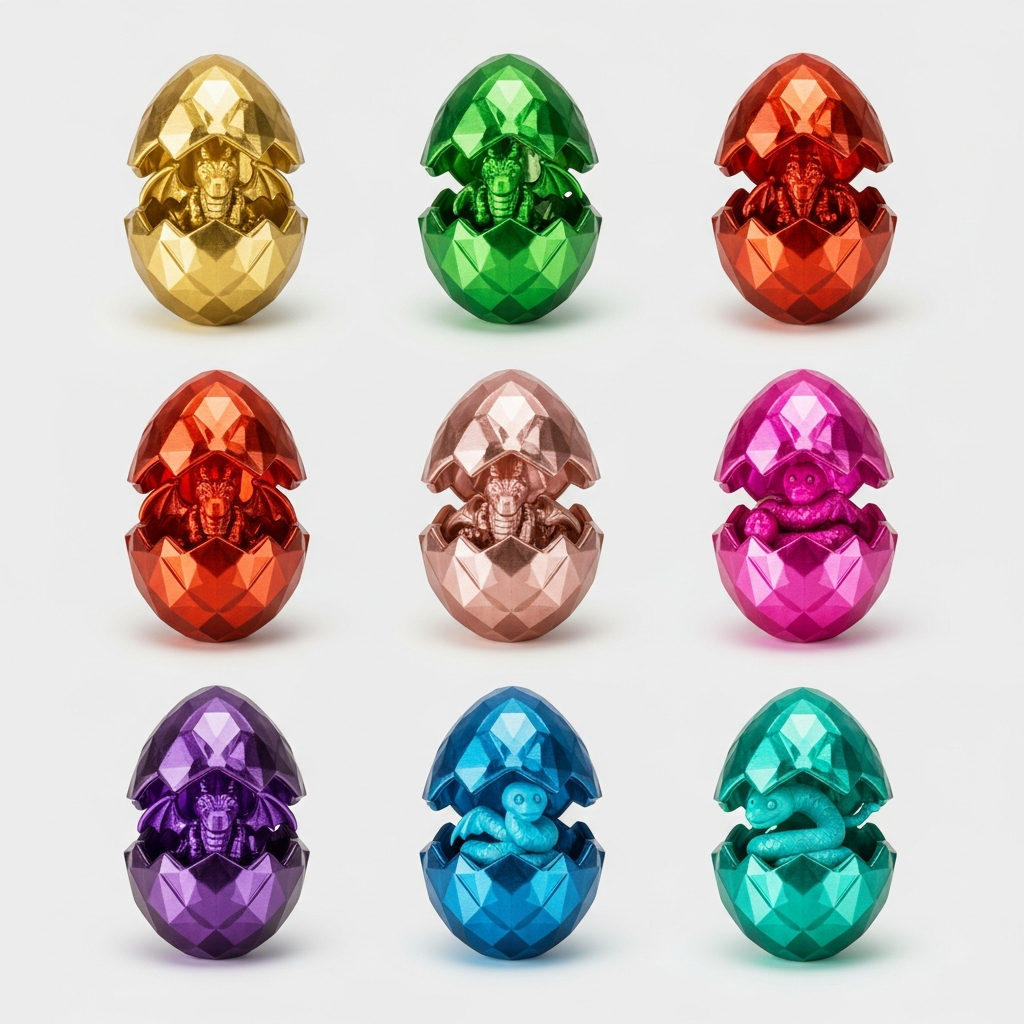 Metallic Surprise Egg Set (12-Pack)
