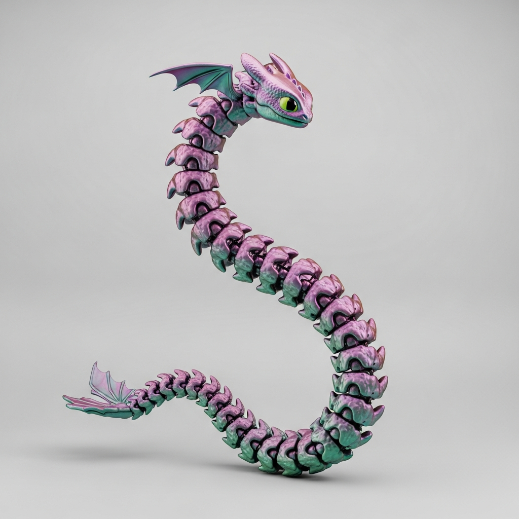 Giant Long Dragon with Wings (Toothless Style)