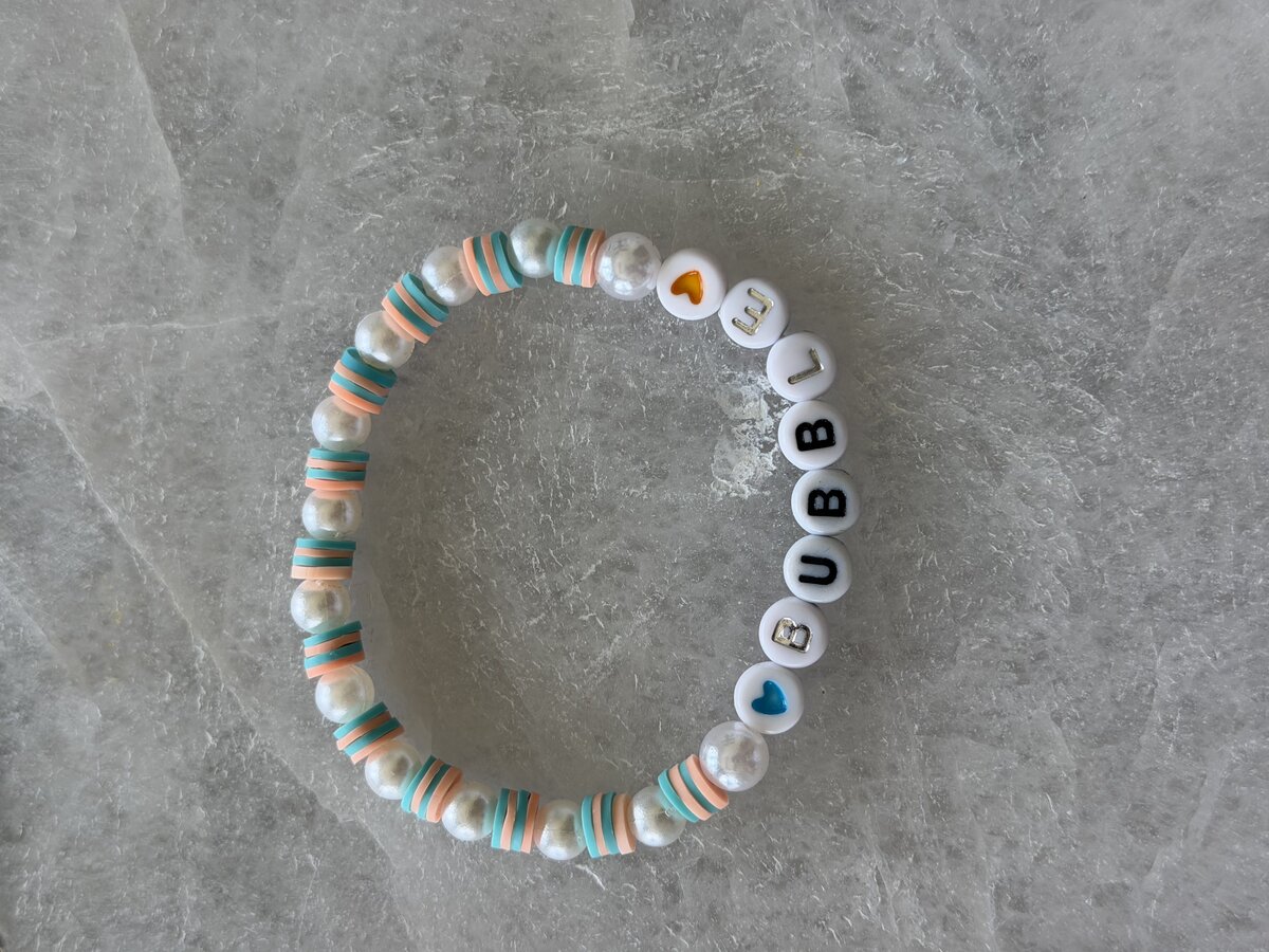 Bubble Letter Bracelet