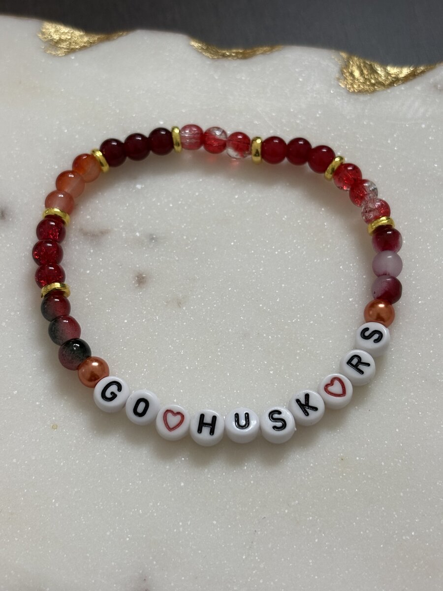 Go Huskers Spirit Bracelet