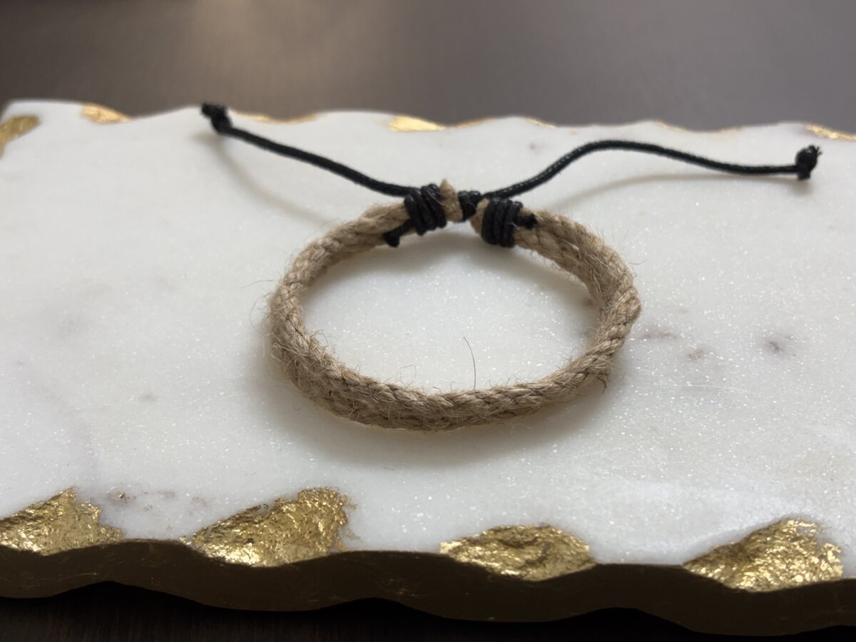 Natural Hemp Braided Cord Bracelet