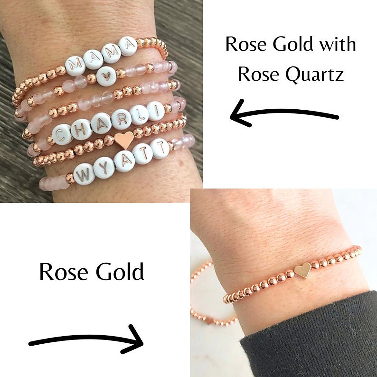 Personalized Name Bead Bracelet