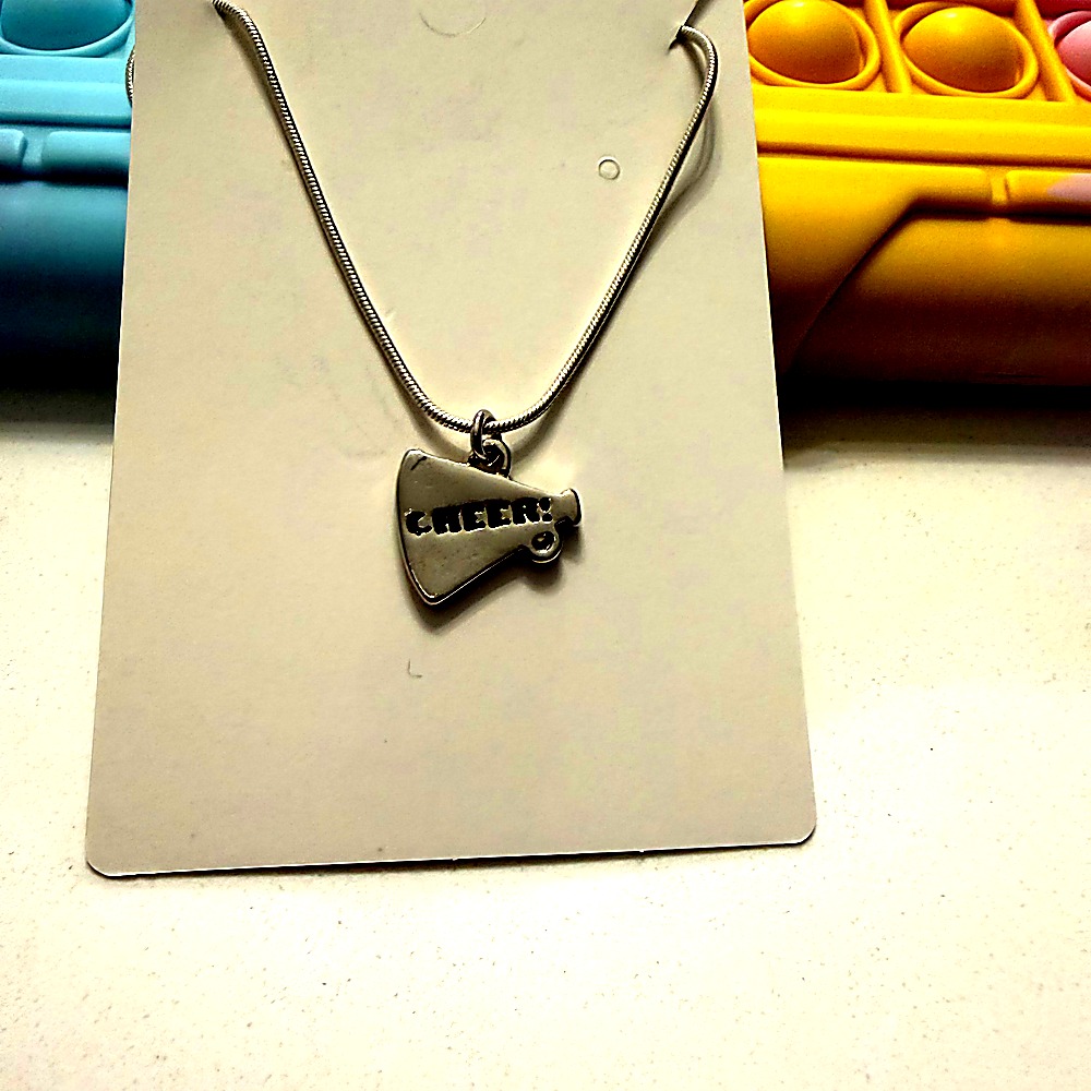 Cheer Megaphone Charm Necklace