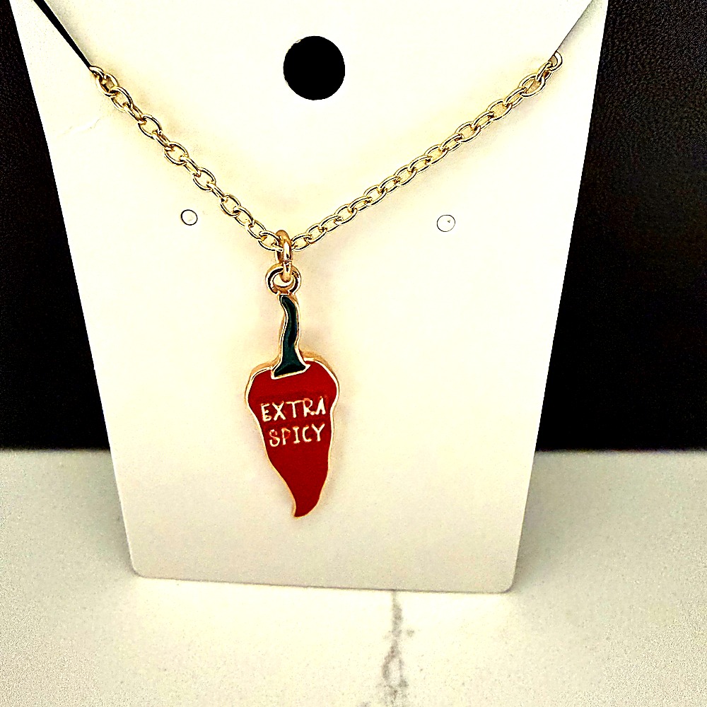 Extra Spicy Chili Charm Necklace