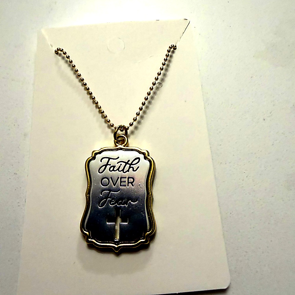 Faith Over Fear Necklace