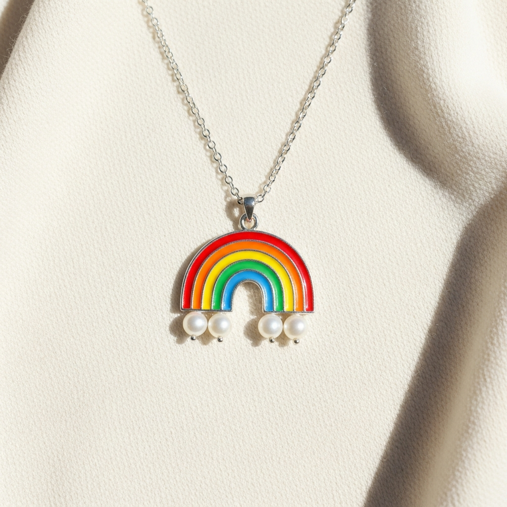 Rainbow Pendant Necklace