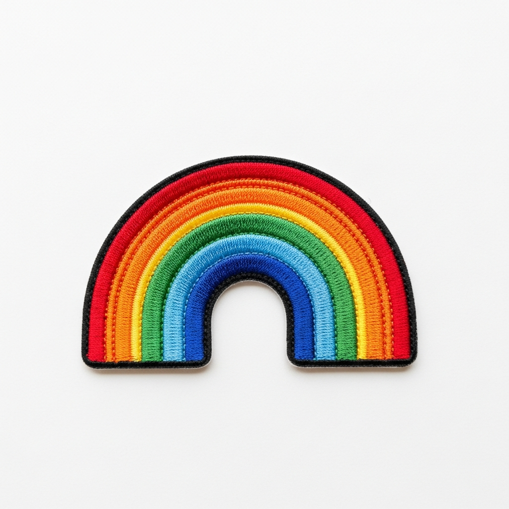 Retro Rainbow Patch