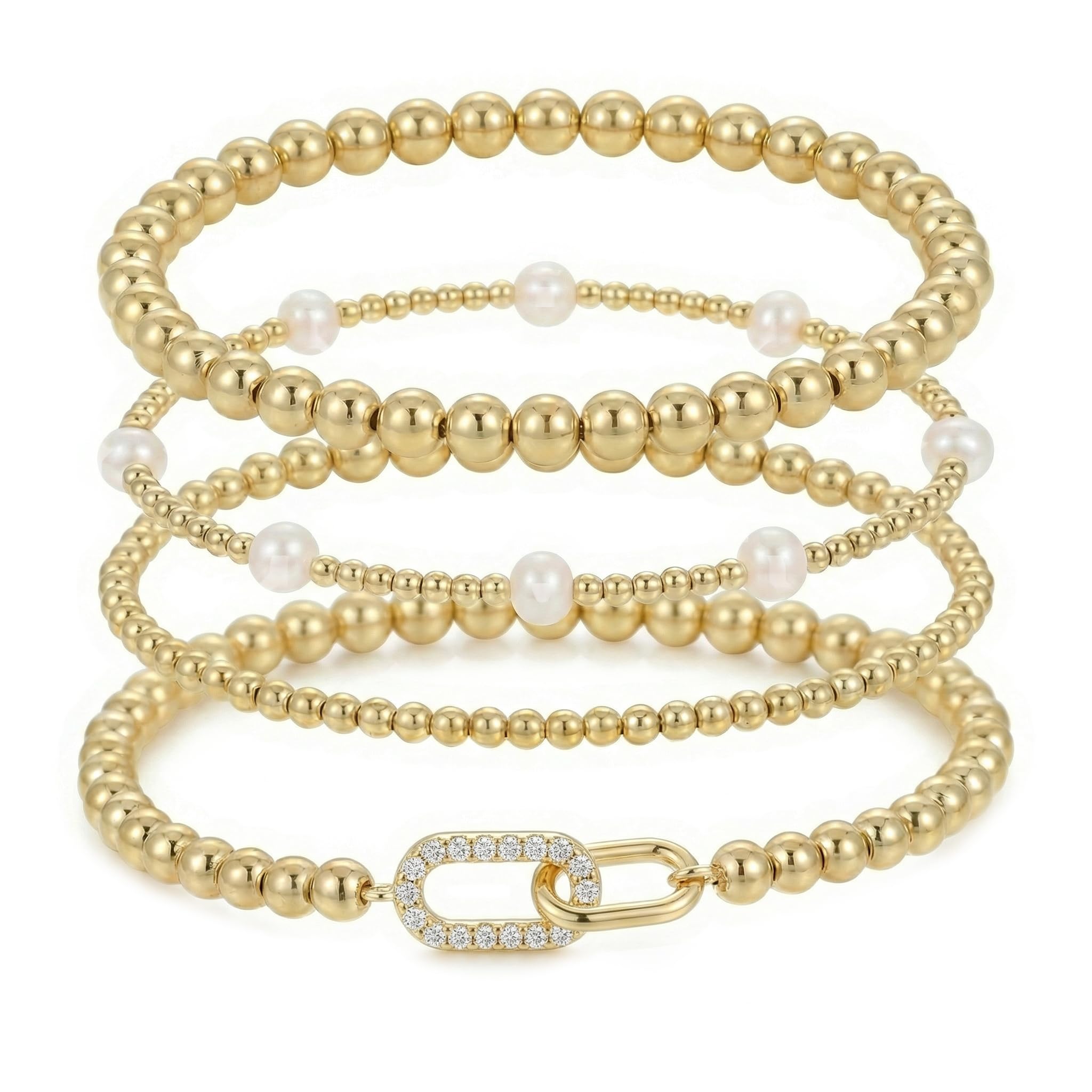 Pastel Pearl Bead Stack