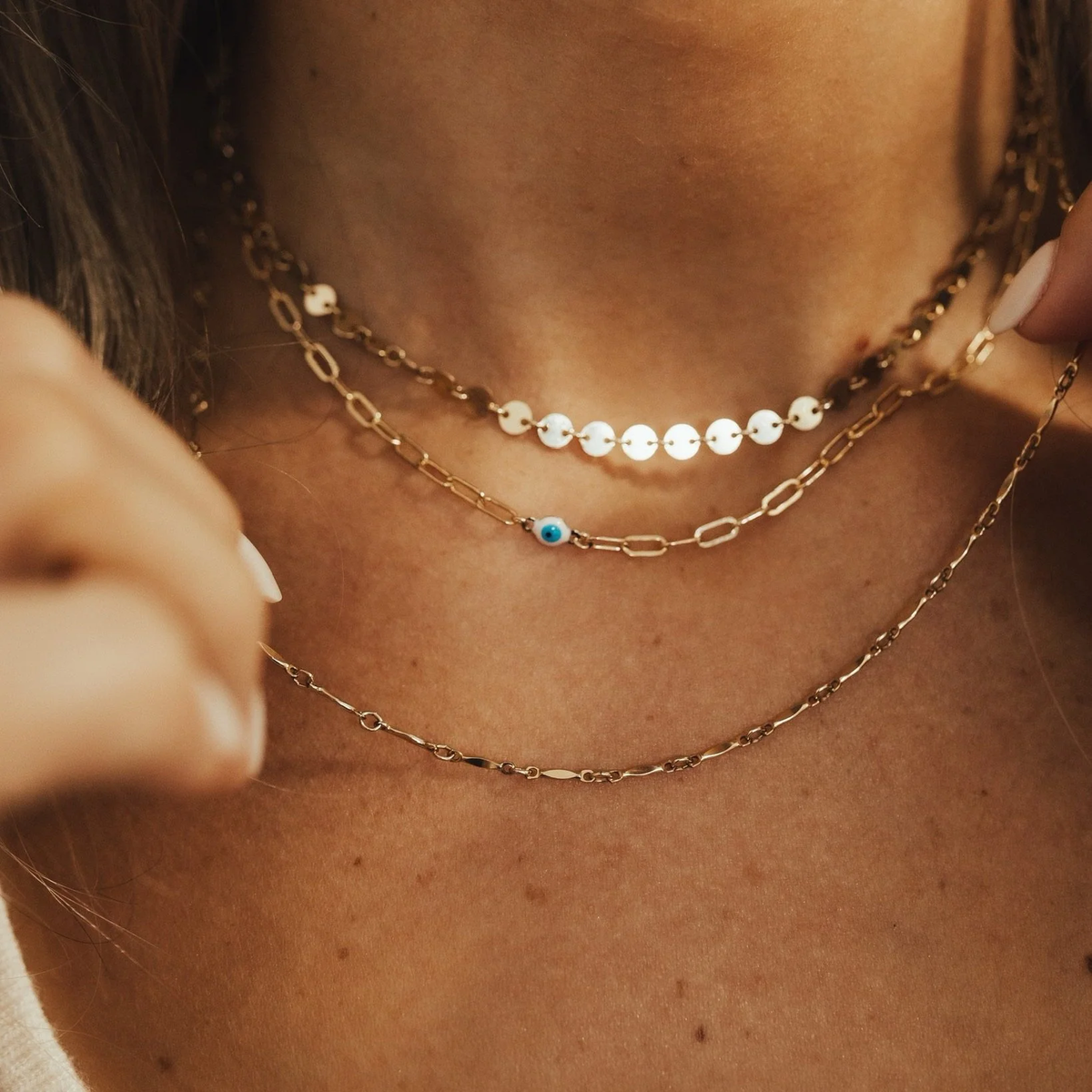 Custom-fit welded permanent necklace from Trendlingzz near Papillion, Nebraska